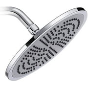 AQwzh 9.5 Inch Rain High Pressure Shower Head G1/2 Adjustable Bathroom Shower Head Spray Stainless Steel Polished Chrome Bath Rain Round